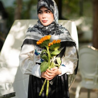 روسری روسری سیااسکارف وارداتی فروش عمده پوشاک