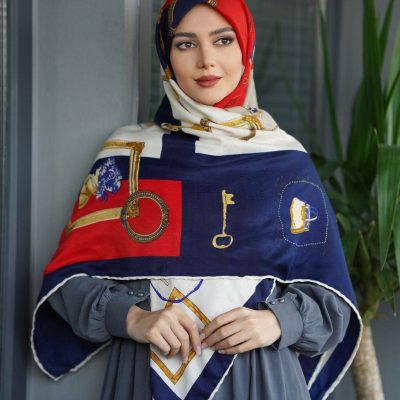 روسری نخی پاییزه فروش عمده پوشاک