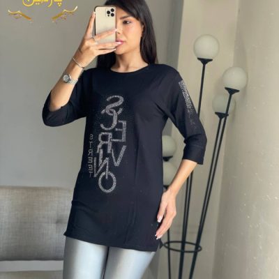✴️تونیک ویسکوز صددرصد آستین سه ربع تیپ لاکرا✴️ کد10091 فروش عمده پوشاک
