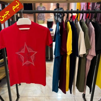 ⚜️تیشرت ویسکوز صددرصد آستین کوتاه قواره دار اعلاء⚜️ کد10017 فروش عمده پوشاک