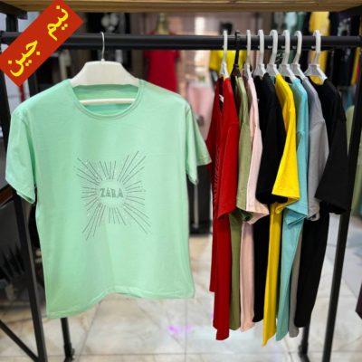 ✴️تیشرت ویسکوز گرم بالا آستین کوتاه قواره بزرگ✴️ کد10118 فروش عمده پوشاک