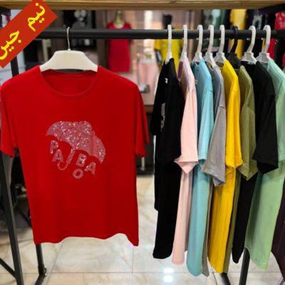 ✴️تیشرت ویسکوز گرم بالا آستین کوتاه قواره رستمی✴️ کد10118 فروش عمده پوشاک