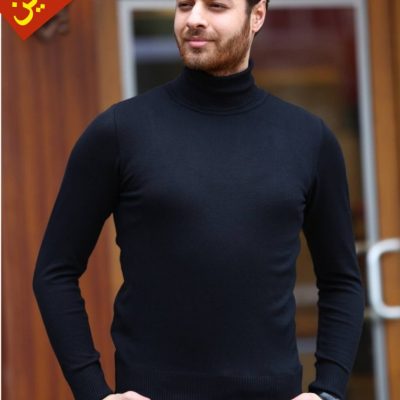 ✴️بافت یقه اسکی ساده مردانه✴️ کد10156 فروش عمده پوشاک