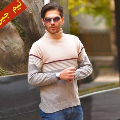✴️بافت یقه گرد راه راه ریز✴️ کد10150 فروش عمده پوشاک