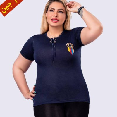 ✴️تیشرت ویسکوز صددرصد جلو بندی خرجکار استیکر خارجی✴️ کد10020 فروش عمده پوشاک