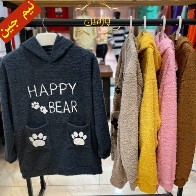 ✴️هودی-تدی-دو-جیب-گلدوزی✴️ کد10185 فروش عمده پوشاک