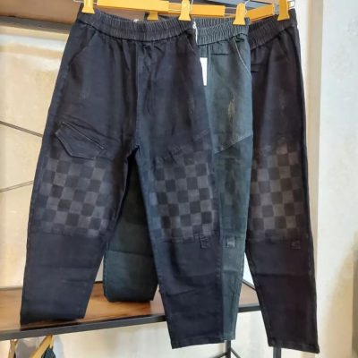 شلوار جین مام استایل وارداتی 👖کمر کامل کش  پخش عمده پوشاک