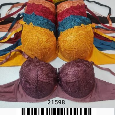 سوتین اسفنجی فنردار اعلا کاپ بی کد ۲۱۵۹۸  پخش عمده پوشاک