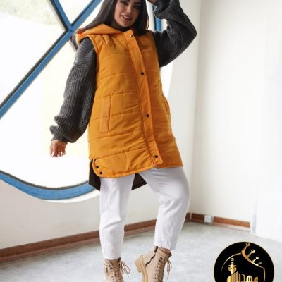 پافر زنانه اجری بغل دکمه فروش عمده پوشاک