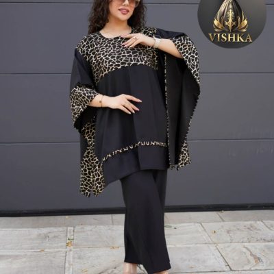 ست پانچ و شلوار طلاکوب مازراتی فروش عمده پوشاک