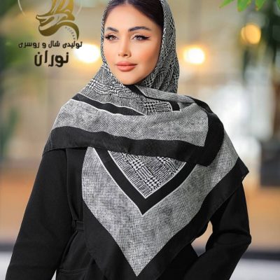 روسری کرپ نخ دست دوز اعلاء فروش عمده پوشاک