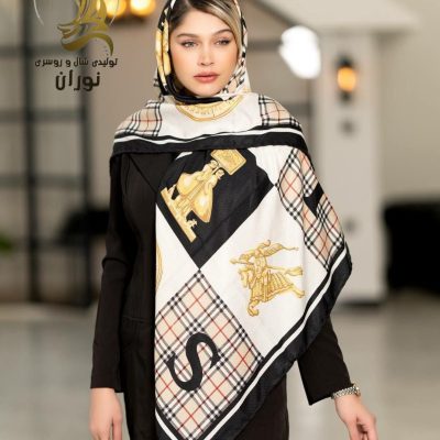 روسری نخی پاییزه دست دوز اعلاء  فروش عمده پوشاک