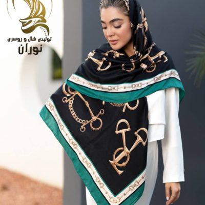 روسری نخی پاییزه دست دوز اعلاء  فروش عمده پوشاک