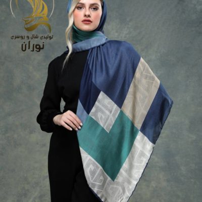 روسری نخی ژاکارد دور دست دوز اعلاء فروش عمده پوشاک