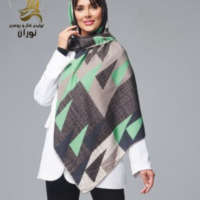 روسری نخی ژاکارد دوردست دوز اعلاء فروش عمده پوشاک