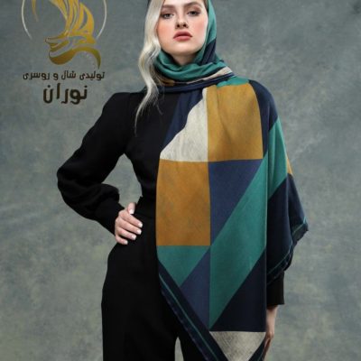 روسری نخی ژاکارد دور دست دوز اعلاء  فروش عمده پوشاک