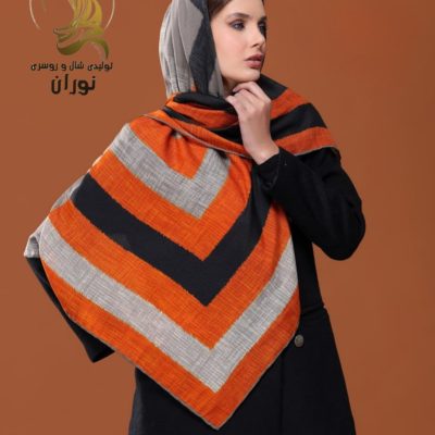 روسری نخی ژاکارد دور دست دوز اعلاء فروش عمده پوشاک