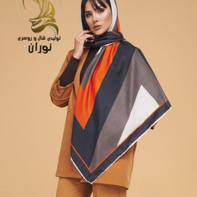 روسری نخی ژاکارد دور دست دوز اعلاء فروش عمده پوشاک