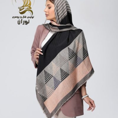 روسری نخی کشمیر پاییزه دور دست دوز اعلاء فروش عمده پوشاک