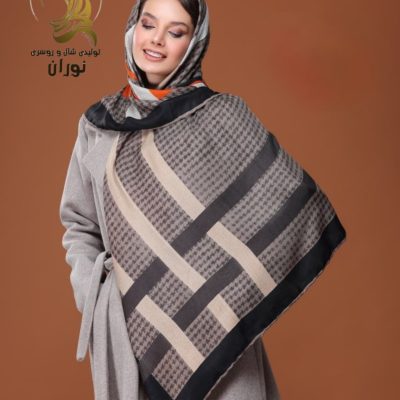 روسری نخی کشمیر پاییزه دور دست دوز اعلاء فروش عمده پوشاک