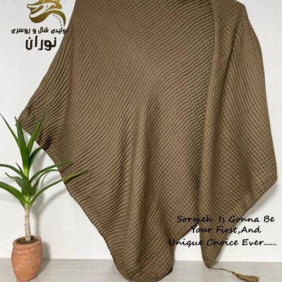 روسری نخی پلیسه پاییزه منگوله دار اعلاء فروش عمده پوشاک