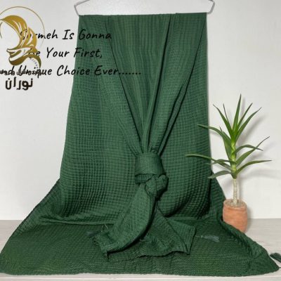 شال نخی پلیسه پاییزه منگوله دار اعلاء فروش عمده پوشاک