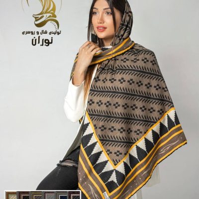 روسری نخی پاییزه دست دوز اعلاء فروش عمده پوشاک