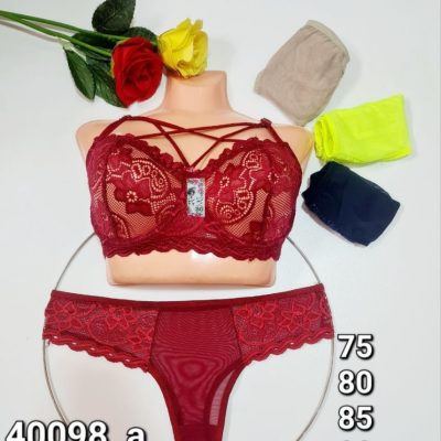 ⚜️ست دانتل هارنس دار فنردار⚜️ کدa_40098 فروش عمده پوشاک