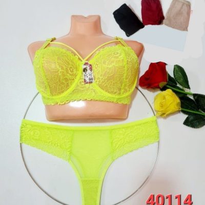 ⚜️ست دانتل هارنس دار فنردار⚜️  کدb_40114 فروش عمده پوشاک
