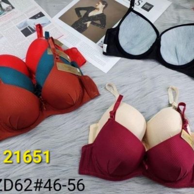 ⚜️سوتین اسفنجی دانتل فنردار جکدار اعلاء⚜️ کد21651 فروش عمده پوشاک