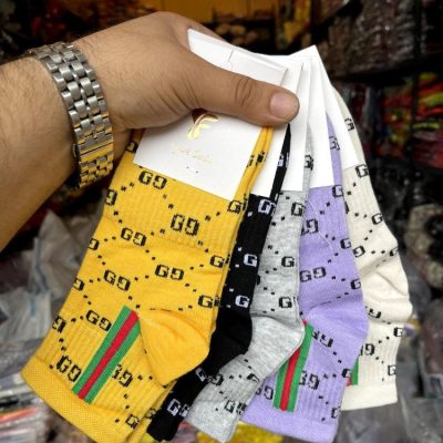 جوراب نخ پنبه نیم ساق کش انگلیسی زنانه ❌پنجه گیری روسو❌  پخش عمده پوشاک