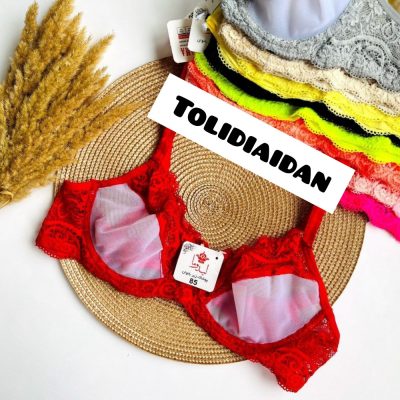 سوتین دانتل شیشه ای فنردار اعلاء  پخش عمده پوشاک
