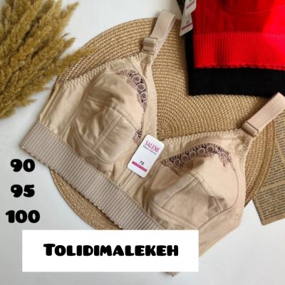 سوتین پرلون پرستویی زیر نخ کش پهن سایز بزرگ پخش عمده پوشاک