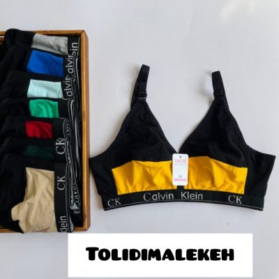 سوتین نخ پنبه لاکرا اسپرت تمام دو لایه  پخش عمده پوشاک