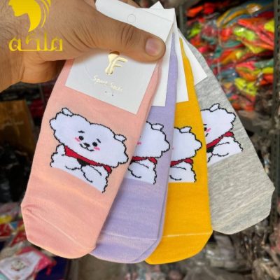 جوراب نخ پنبه مچی پنجه گیری روسو زنانه فروش عمده پوشاک