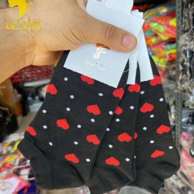 جوراب نخ پنبه مچی پنجه گیری روسو زنانه  فروش عمده پوشاک