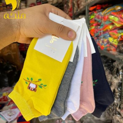 جوراب نخ پنبه مچی پنجه گیری روسو زنانه  فروش عمده پوشاک