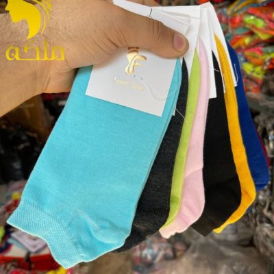 جوراب نخ پنبه مچی پنجه گیری روسو زنانه  فروش عمده پوشاک