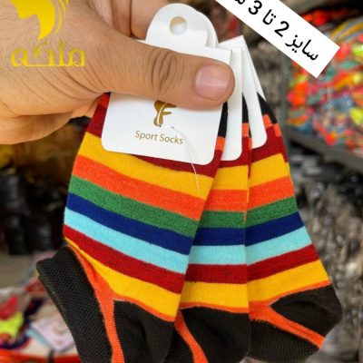 جوراب نخ پنبه مچی بچه گانه  فروش عمده پوشاک