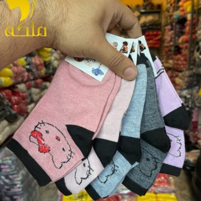 جوراب نیم ساق بچه گانه (4شماره) فروش عمده پوشاک