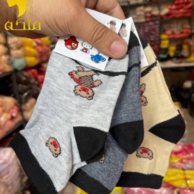جوراب نیم ساق بچه گانه (4شماره) فروش عمده پوشاک