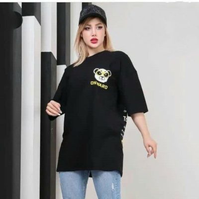 تیشرت لانگ چاپی  فروش عمده پوشاک
