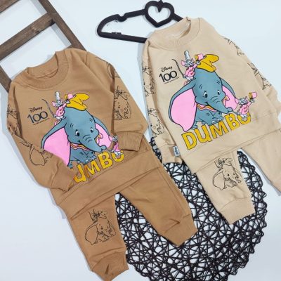 ست بلیز و شلوار چاپی طرح فیل  فروش عمده پوشاک