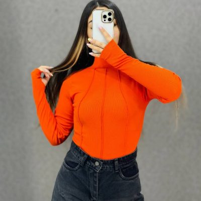 🔥بادی-دوخت-از-رو-یقه-ایستاده-فینگروار-فانریپ-اعلاء🔥 کد566 فروش عمده پوشاک