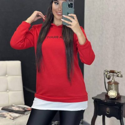 هودی پایین سفید  فروش عمده پوشاک