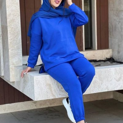 ست هودی شلوار بغل زیپ فروش عمده پوشاک
