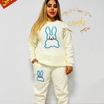 ✴️ست بلوز شلوار تدی گلدوزی✴️ کد10183 فروش عمده پوشاک