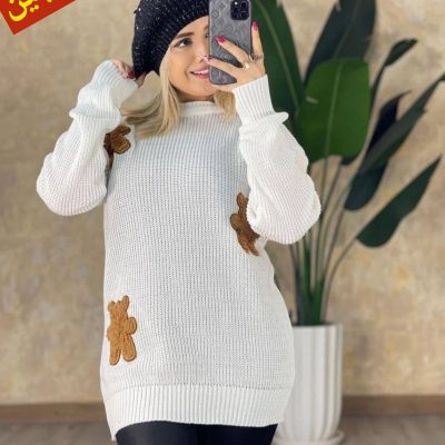 ✴️بافت گلدوزی خرسی قواره دار✴️ کد10253 فروش عمده پوشاک