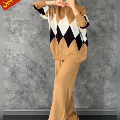 ⚜️بافت لوزی فول قواره دار⚜️ کد10255 ❌شارژ مجدد❌ فروش عمده پوشاک