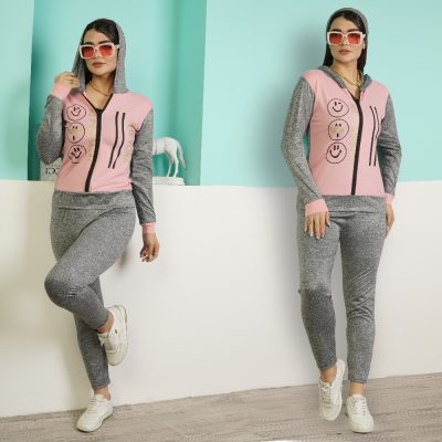 سوئیشرت شلوار جلو زیپ کلاهدار فروش عمده پوشاک